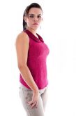 Blusa de renda e cetim